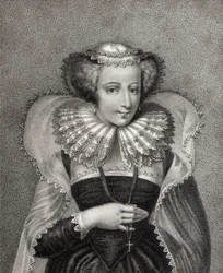 Maria Stuart, graviert von Bocquet, Illustration aus 